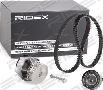 RIDEX 3096W0065 - Водяной насос + комплект зубчатого ремня ГРМ autospares.lv