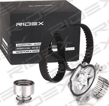 RIDEX 3096W0067 - Водяной насос + комплект зубчатого ремня ГРМ autospares.lv