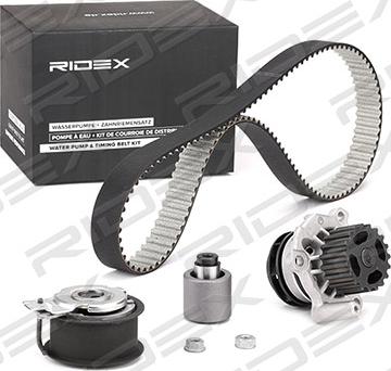 RIDEX 3096W0004 - Водяной насос + комплект зубчатого ремня ГРМ autospares.lv