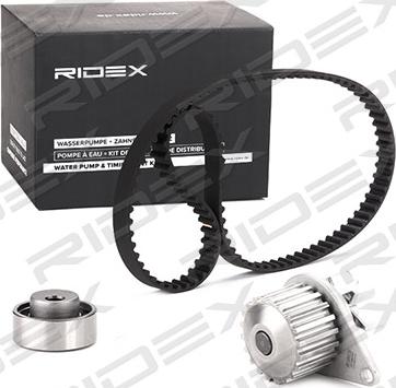 RIDEX 3096W0019 - Водяной насос + комплект зубчатого ремня ГРМ autospares.lv