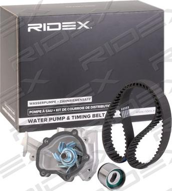 RIDEX 3096W0143 - Водяной насос + комплект зубчатого ремня ГРМ autospares.lv