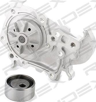 RIDEX 3096W0106 - Водяной насос + комплект зубчатого ремня ГРМ autospares.lv