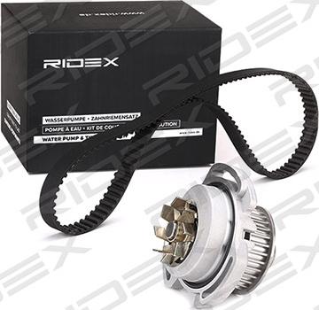 RIDEX 3096W0110 - Водяной насос + комплект зубчатого ремня ГРМ autospares.lv