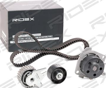 RIDEX 3096W0127 - Водяной насос + комплект зубчатого ремня ГРМ autospares.lv