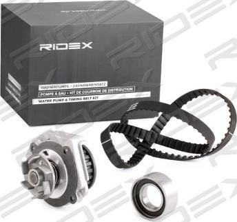 RIDEX 3096W0178 - Водяной насос + комплект зубчатого ремня ГРМ autospares.lv