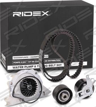 RIDEX 3096W0309 - Водяной насос + комплект зубчатого ремня ГРМ autospares.lv