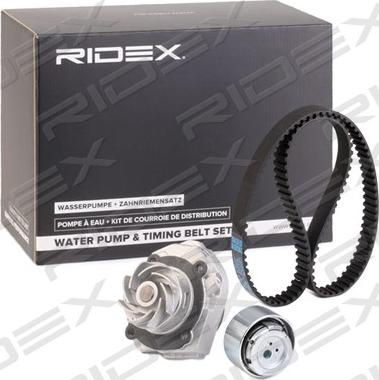 RIDEX 3096W0315 - Водяной насос + комплект зубчатого ремня ГРМ autospares.lv