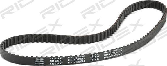 RIDEX 306T0171 - Зубчатый ремень ГРМ autospares.lv