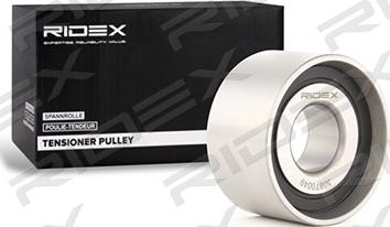 RIDEX 308T0049 - Ролик, поликлиновый ремень autospares.lv