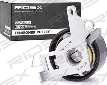 RIDEX 308T0066 - Натяжной ролик, зубчатый ремень ГРМ autospares.lv