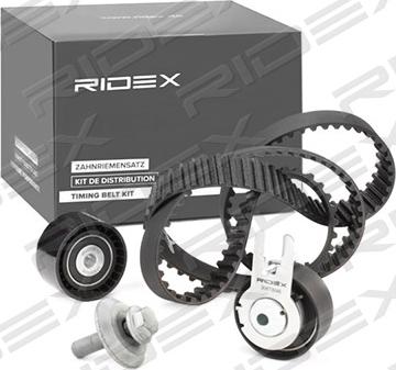 RIDEX 307T0009 - Комплект зубчатого ремня ГРМ autospares.lv
