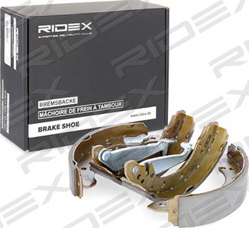 RIDEX 70B0002 - Комплект тормозных колодок, барабанные autospares.lv