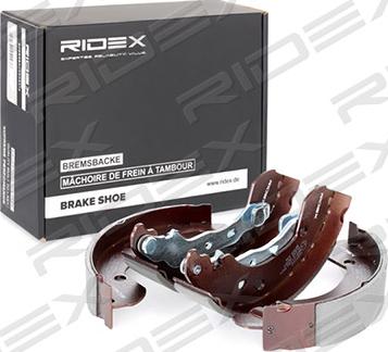 RIDEX 70B0103 - Комплект тормозных колодок, барабанные autospares.lv