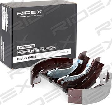 RIDEX 70B0111 - Комплект тормозных колодок, барабанные autospares.lv