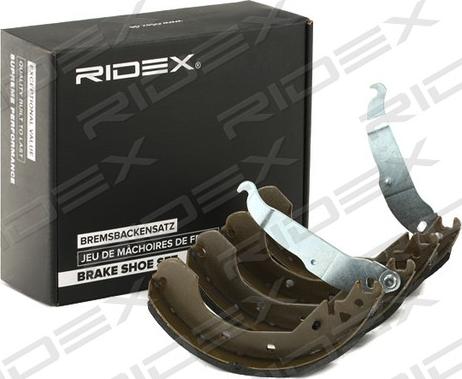 RIDEX 70B0300 - Комплект тормозных колодок, барабанные autospares.lv