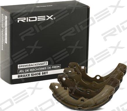 RIDEX 70B0244 - Комплект тормозных колодок, барабанные autospares.lv