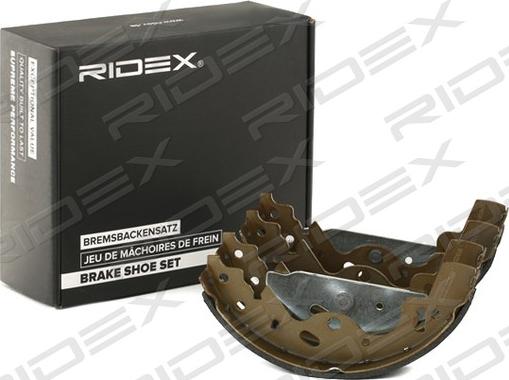 RIDEX 70B0248 - Комплект тормозных колодок, барабанные autospares.lv