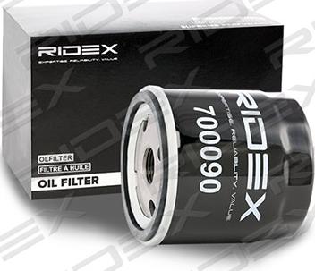 RIDEX 7O0090 - Масляный фильтр autospares.lv