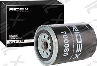 RIDEX 7O0086 - Масляный фильтр autospares.lv
