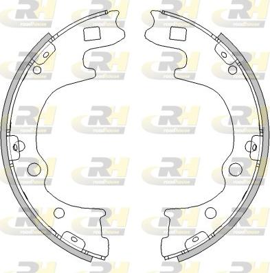 Roadhouse 4496.00 - Тормозные башмаки, барабанные autospares.lv