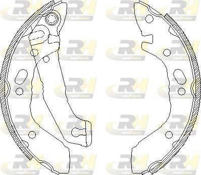 Roadhouse 4401.00 - Тормозные башмаки, барабанные autospares.lv