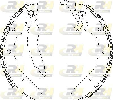 Roadhouse 4403.00 - Тормозные башмаки, барабанные autospares.lv