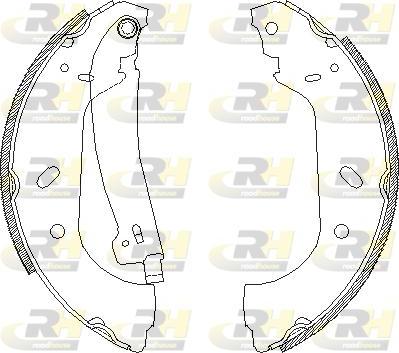 Roadhouse 4417.01 - Тормозные башмаки, барабанные autospares.lv