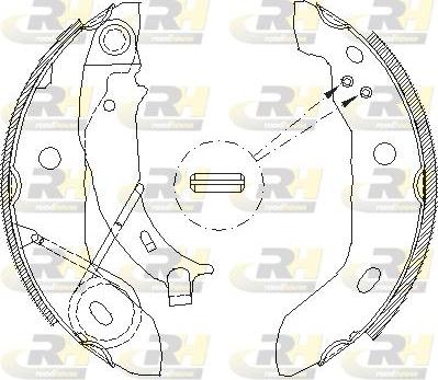 Roadhouse 4421.00 - Тормозные башмаки, барабанные autospares.lv