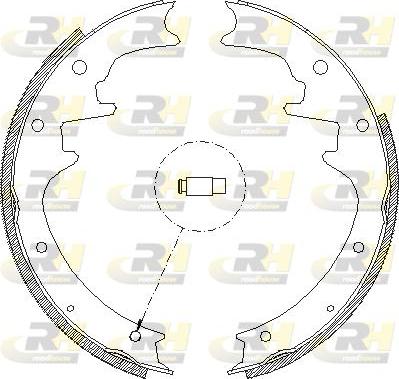 Roadhouse 4423.00 - Тормозные башмаки, барабанные autospares.lv