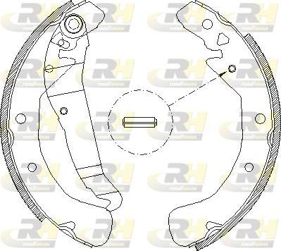 Roadhouse 4422.00 - Тормозные башмаки, барабанные autospares.lv