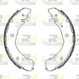 Roadhouse 4549.00 - Тормозные башмаки, барабанные autospares.lv