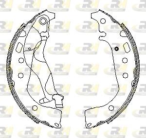 Roadhouse 4556.01 - Тормозные башмаки, барабанные autospares.lv