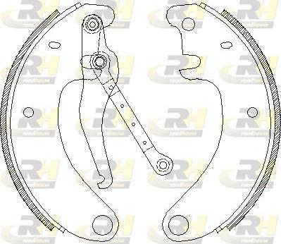 Roadhouse 4509.00 - Тормозные башмаки, барабанные autospares.lv