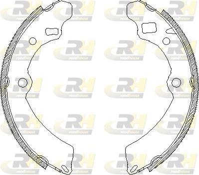 Roadhouse 4504.00 - Тормозные башмаки, барабанные autospares.lv