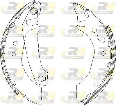 Roadhouse 4507.00 - Тормозные башмаки, барабанные autospares.lv