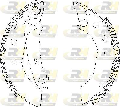 Roadhouse 4507.01 - Тормозные башмаки, барабанные autospares.lv