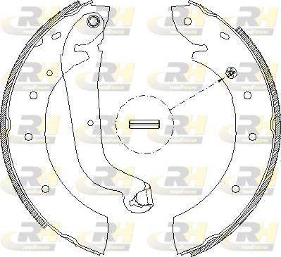 Roadhouse 4514.01 - Тормозные башмаки, барабанные autospares.lv