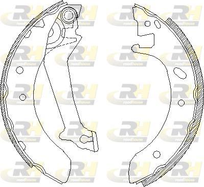 Roadhouse 4512.00 - Тормозные башмаки, барабанные autospares.lv