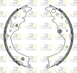 Roadhouse 4578.00 - Тормозные башмаки, барабанные autospares.lv