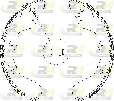 Roadhouse 4645.00 - Тормозные башмаки, барабанные autospares.lv