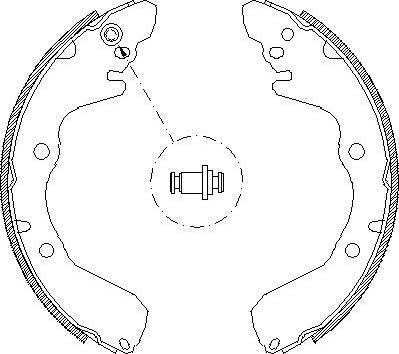 Alpha Brakes HST-MS-030 - Комплект тормозных колодок, барабанные autospares.lv