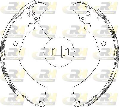 Roadhouse 4646.01 - Тормозные башмаки, барабанные autospares.lv