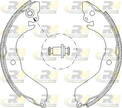 Roadhouse 4647.00 - Тормозные башмаки, барабанные autospares.lv