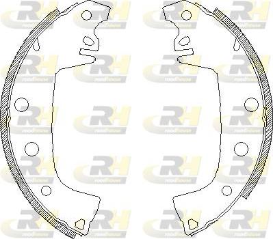 Roadhouse 4655.00 - Тормозные башмаки, барабанные autospares.lv