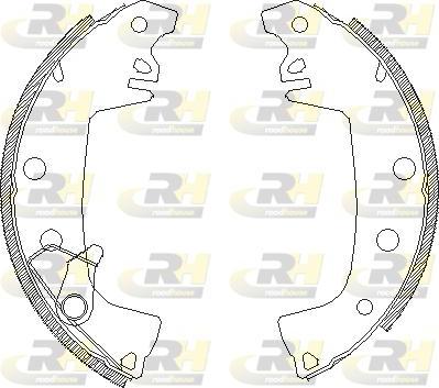 Roadhouse 4655.01 - Тормозные башмаки, барабанные autospares.lv