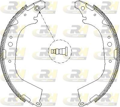 Roadhouse 4650.01 - Тормозные башмаки, барабанные autospares.lv