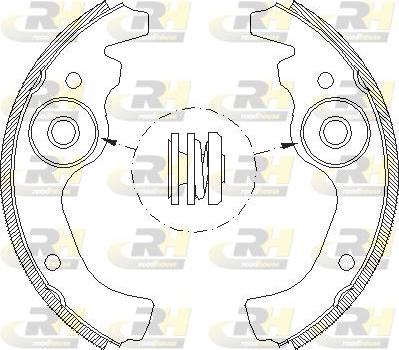 Roadhouse 4611.00 - Тормозные башмаки, барабанные autospares.lv