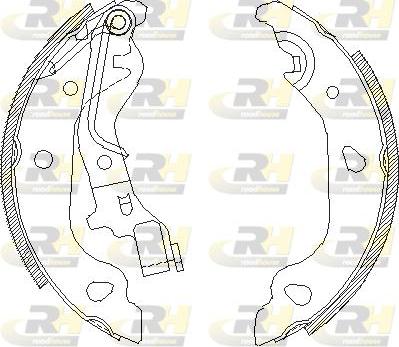 Roadhouse 4098.00 - Тормозные башмаки, барабанные autospares.lv