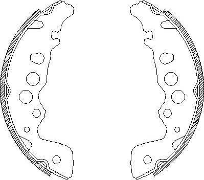 Alpha Brakes HST-SU-018 - Комплект тормозных колодок, барабанные autospares.lv