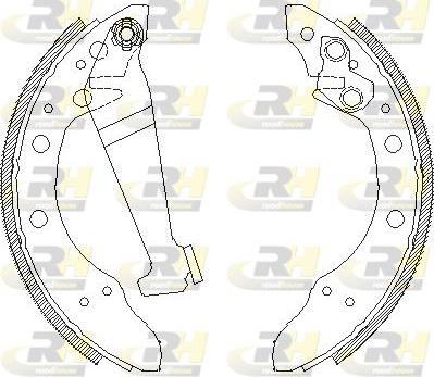 Roadhouse 4046.00 - Тормозные башмаки, барабанные autospares.lv